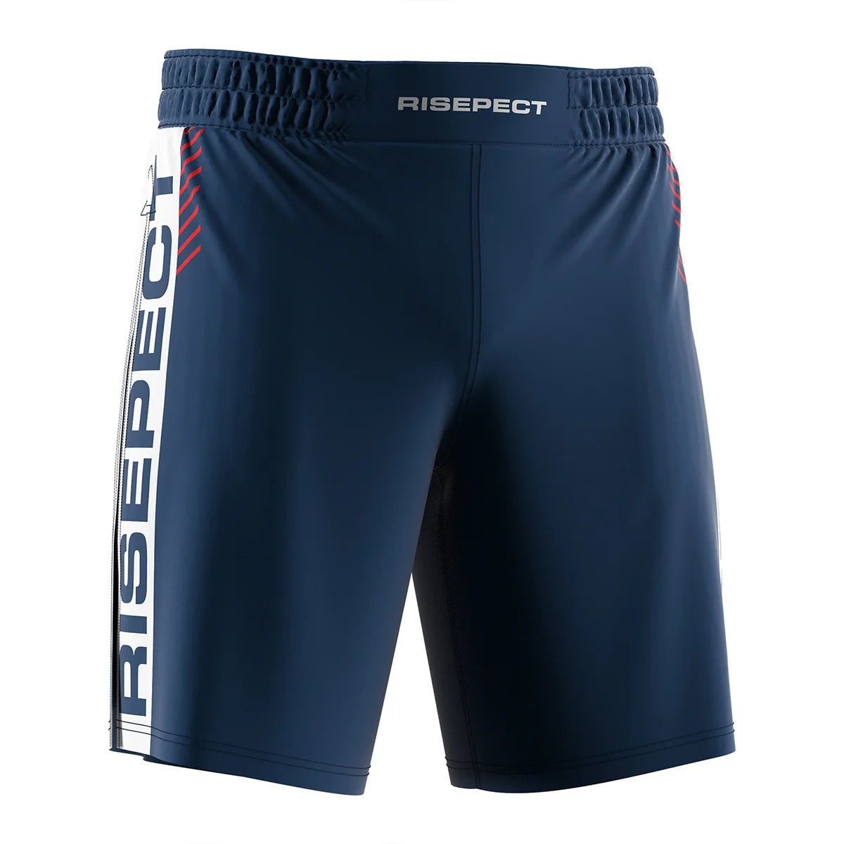 The Right Front View of Gladiator 2 in 1 Shorts Blue White Combat Rhythm