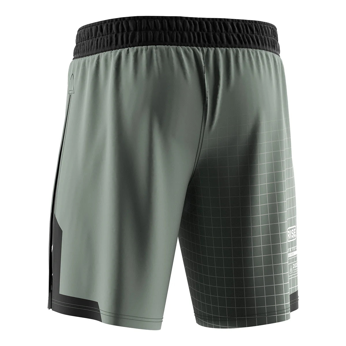 The Left Back View of Gladiator 2 in 1 Shorts Sage Green Silent Hunter