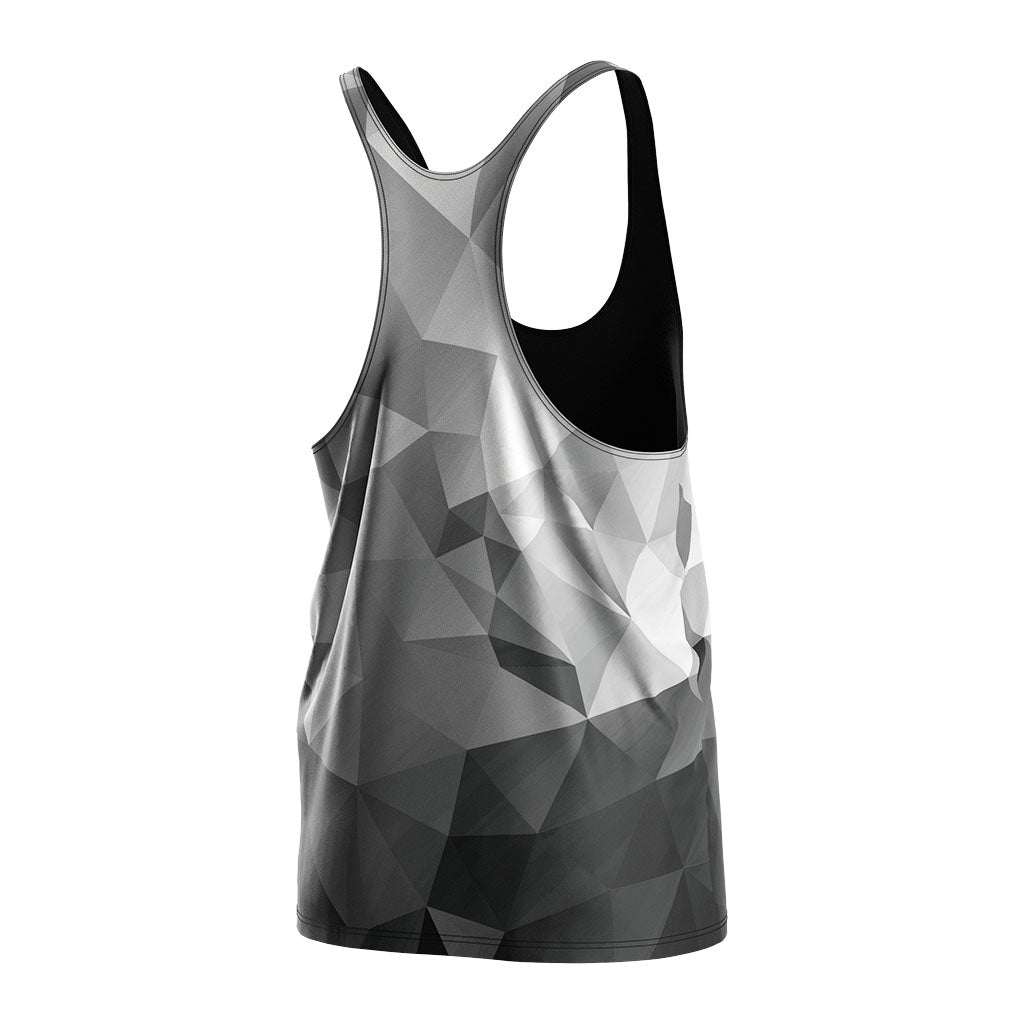 Gradient Best Gym Stringer Tank Mens Bodybuilding Vest - right back