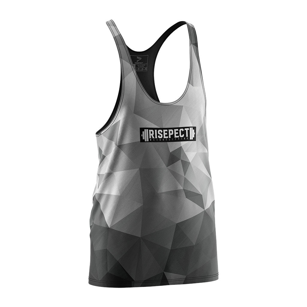 Gradient Best Gym Stringer Tank Mens Bodybuilding Vest - right front