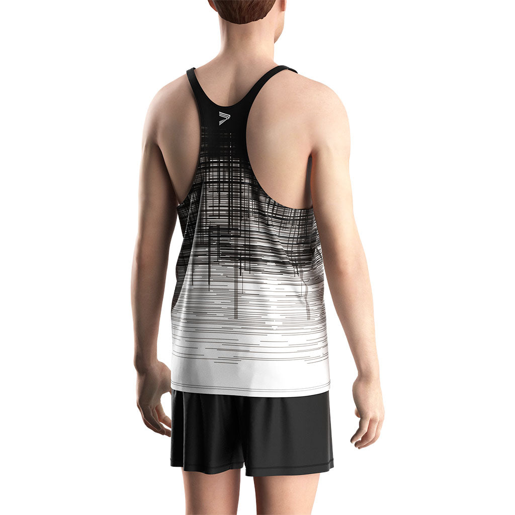 Graffiti Print Mens Workout Stringers Tank Bodybuilding