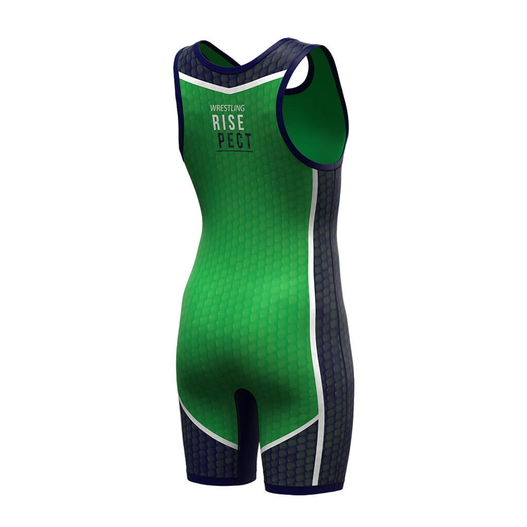 Green & Black Python Wrestling Singlet 1.0