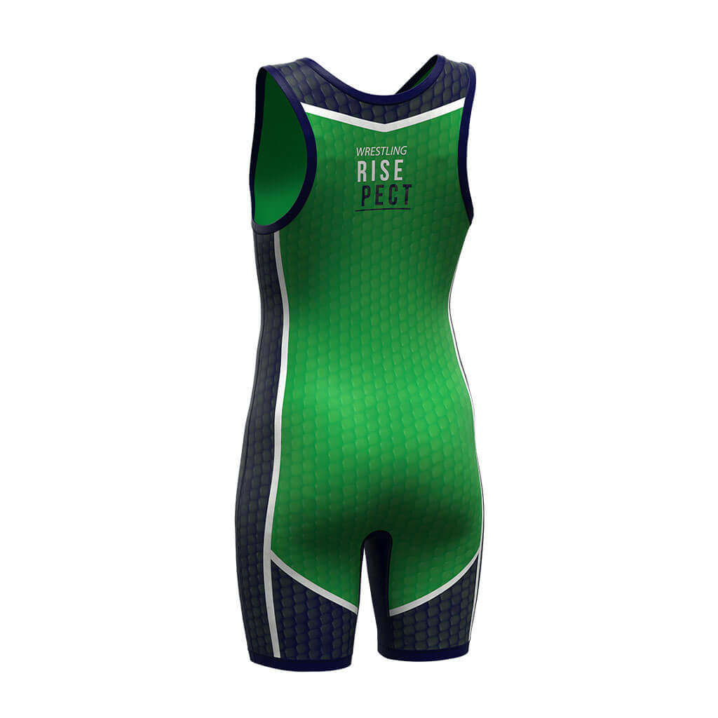Green & Black Python Wrestling Singlet 1.0