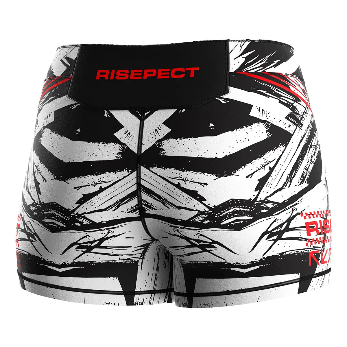 The Right Back View of Inkstrike Women's Vale Tudo Shorts 2.0