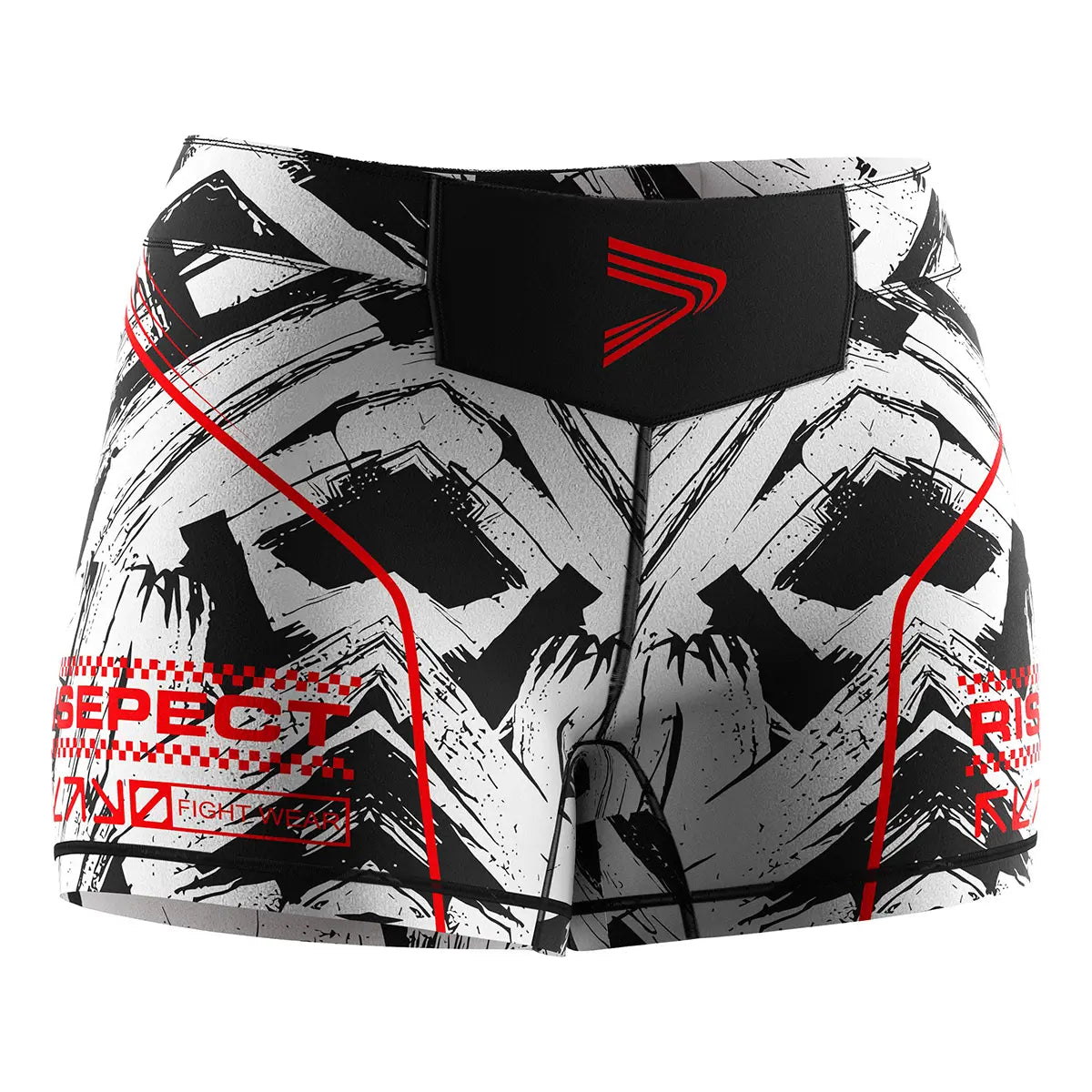 The Right Front View of Inkstrike Women's Vale Tudo Shorts 2.0