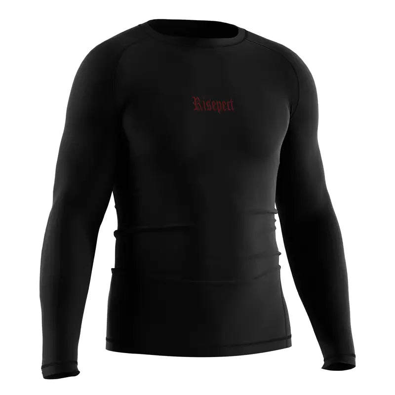 The Right Front View of Kishpert Infernal Coil Red Dragon Rash Guard 3.0 Gothic Armor