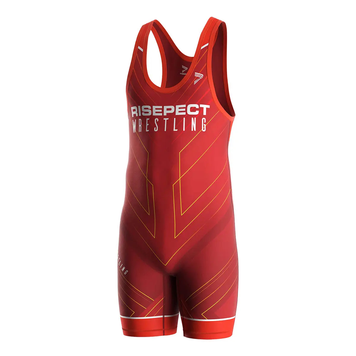 The Front View of Red Line of Impact Wrestling Singlet 1.0