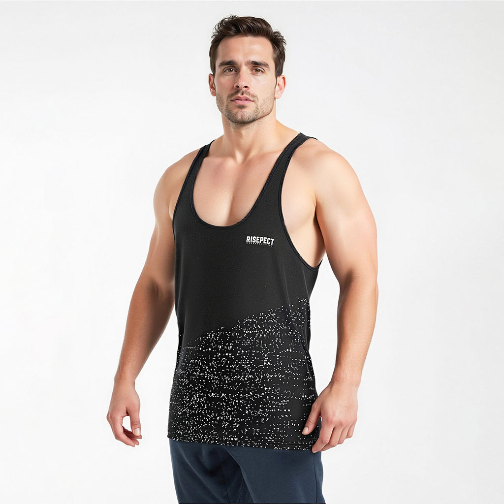 City Print Mens Gym Stringer Tank for Workout Style – RISEPECT
