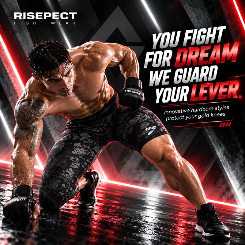 Men's 7/8 length legging for fighter banner mobile phone