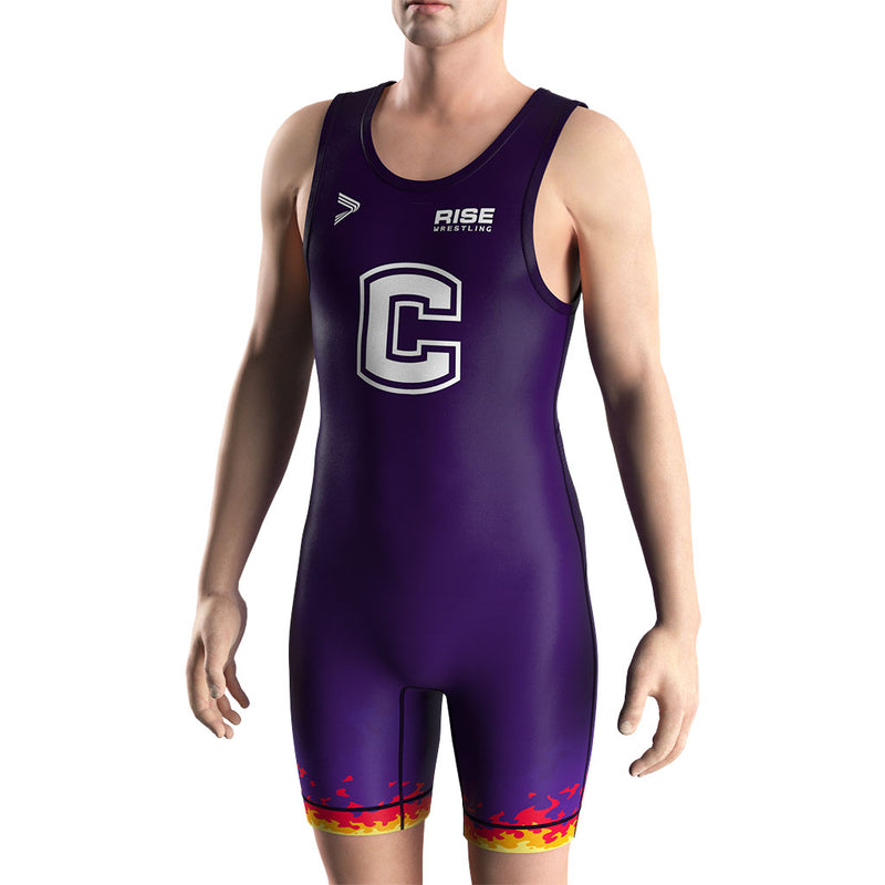Men's HightC Wrestling Singlet 2.0 No-Fade Print & Flatlock Seams