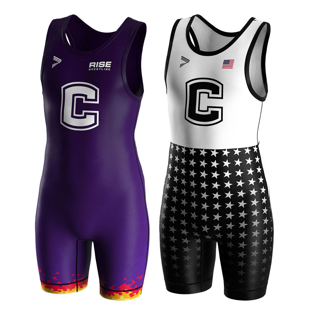 Men's HightC Wrestling Singlet 2.0 No-Fade Print & Flatlock Seams