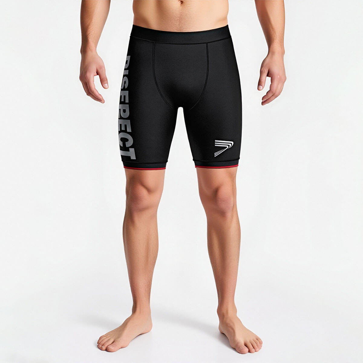 Men MMA BJJ Tights Fight Vale Tudo Shorts-Black