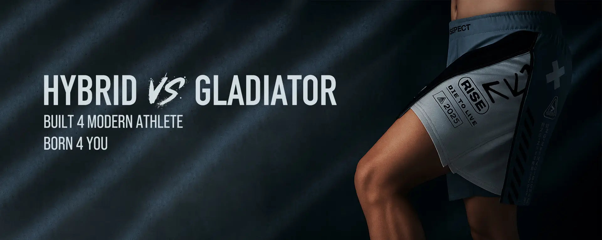 New high slits double shorts banner