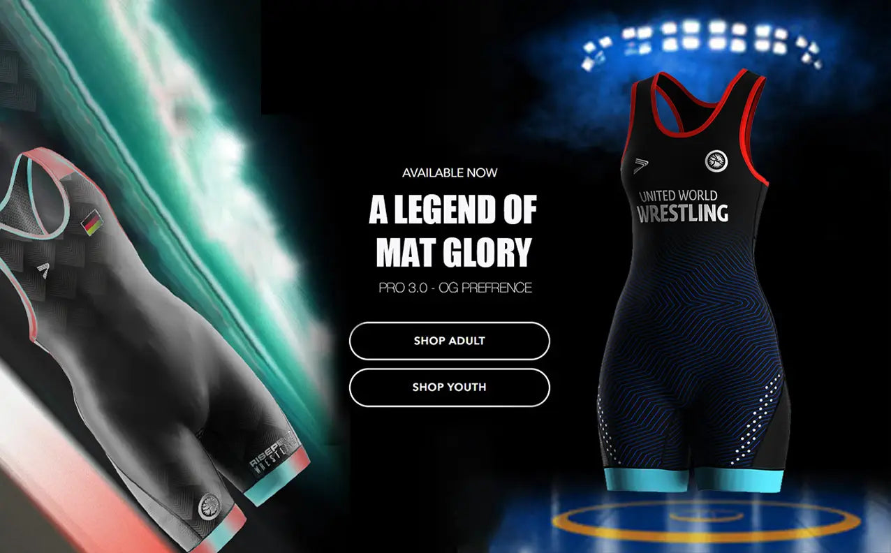 New wrestling singlets for adults and kids banner in mobilephone