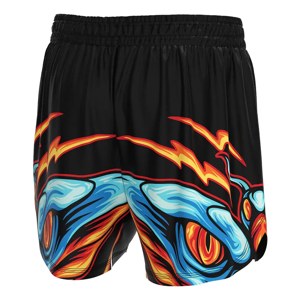 The Right Back View of No-Gi Element Clash Jiu Jitsu Shorts