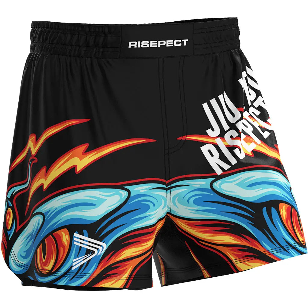 The Right Front View of No-Gi Element Clash Jiu Jitsu Shorts