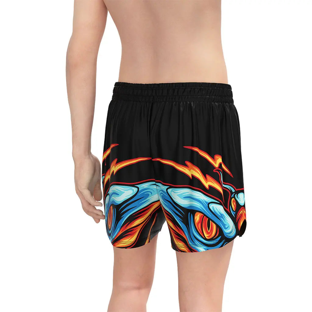 Male Model in No-Gi Element Clash Jiu Jitsu Shorts Back View