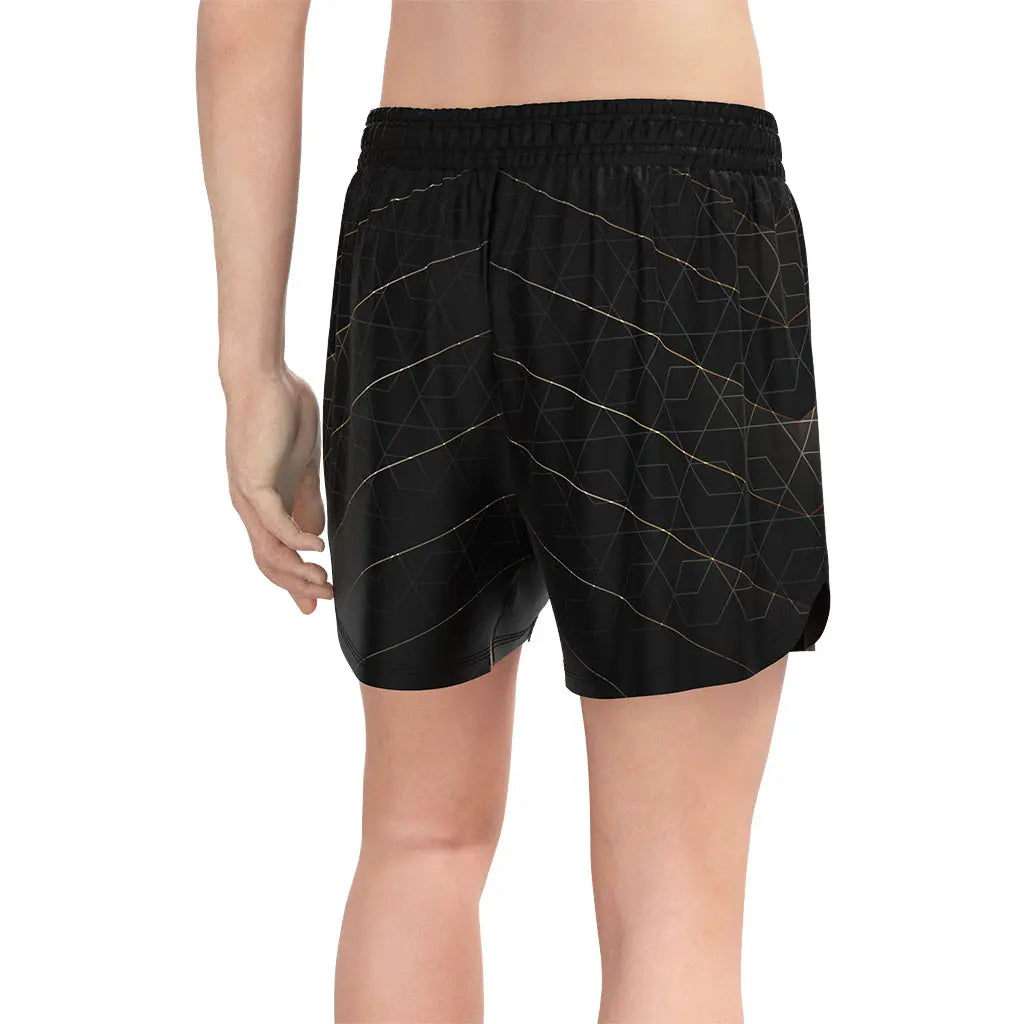 Male Model in No-Gi Hexflow Jiu Jitsu Shorts Back View