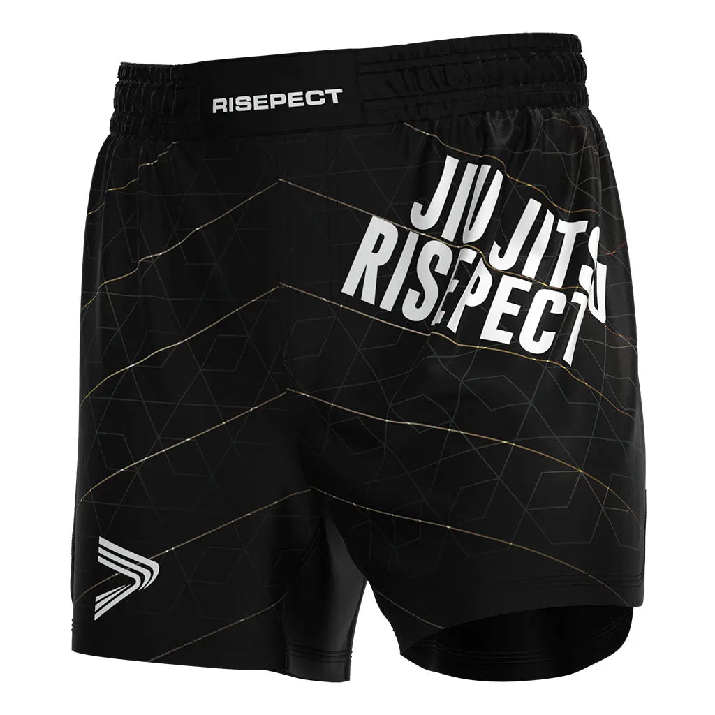 The Left Front View of No-Gi Hexflow Jiu Jitsu Shorts