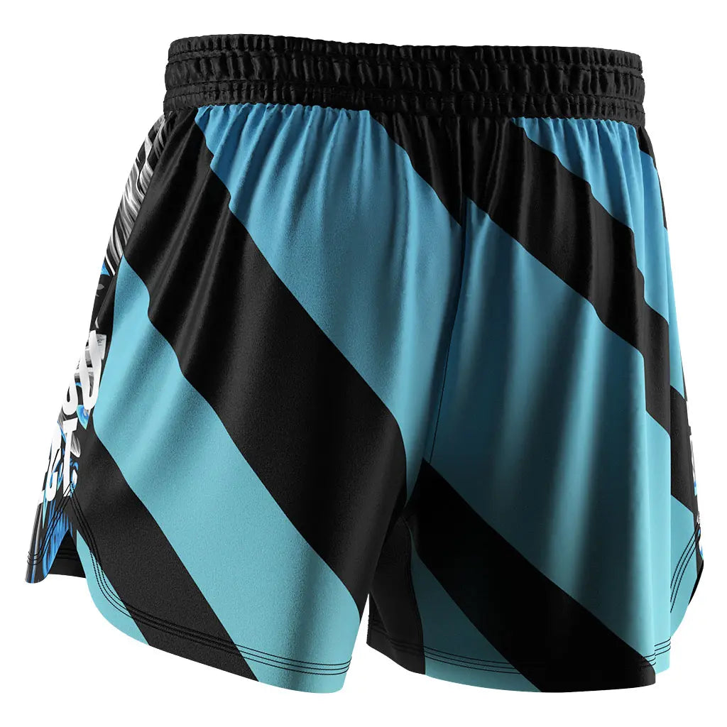 The Left Back View of No-Gi Jungle Rise Jiu Jitsu Shorts