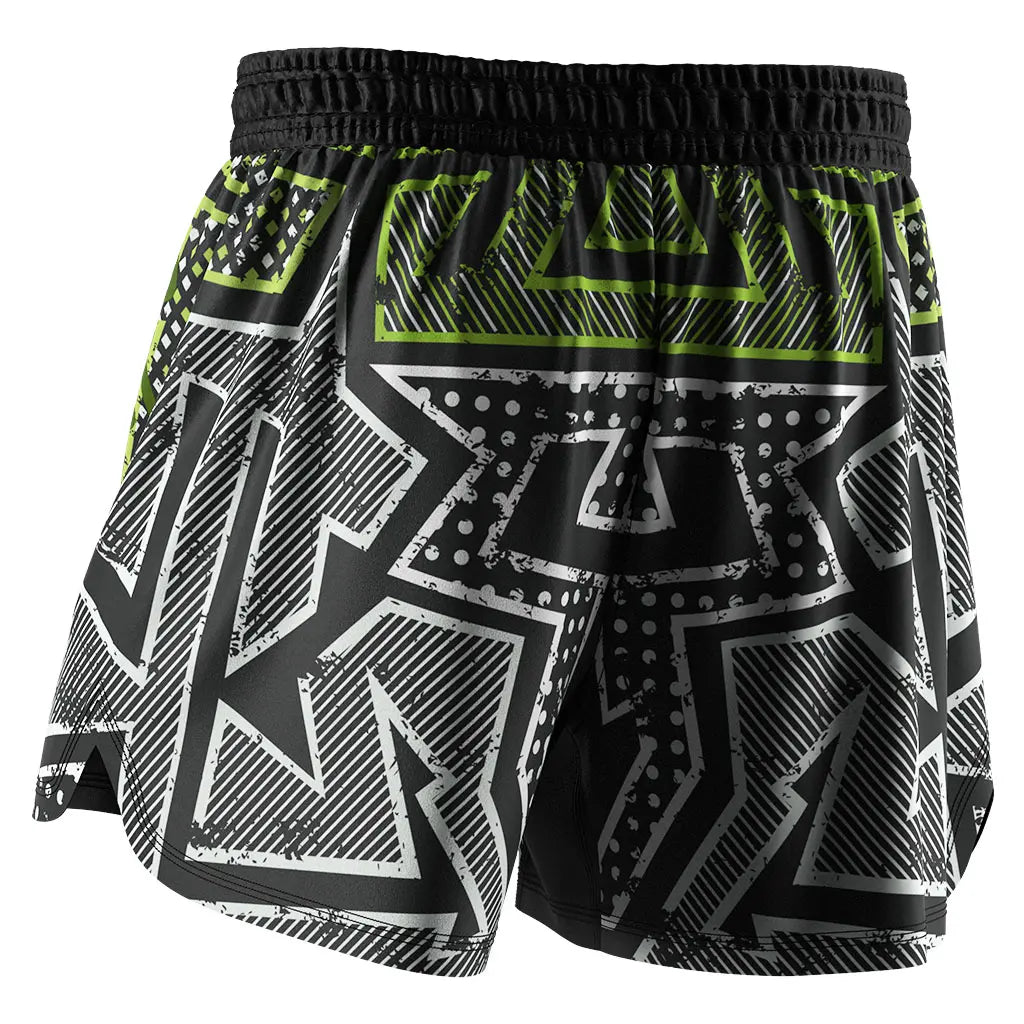 The Left Back View of No-Gi Koi Drift Jiu Jitsu Shorts
