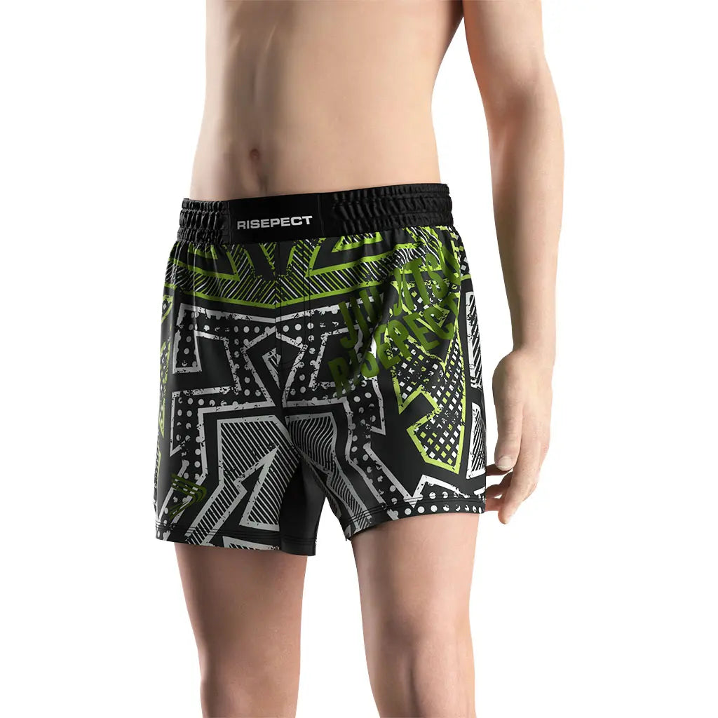 Male Model in No-Gi Koi Drift Jiu Jitsu Shorts Front View
