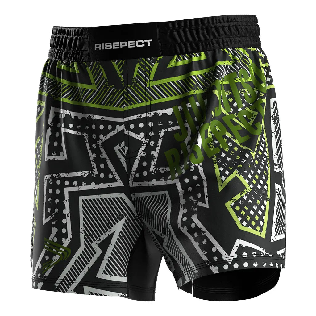 The Left Front View of No-Gi Koi Drift Jiu Jitsu Shorts