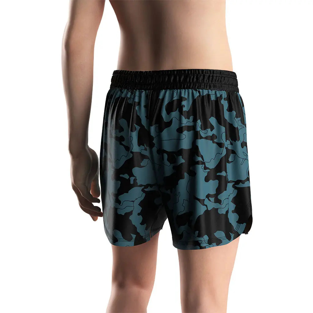 Male Model in No-Gi Matborn Jiu jitsu Shorts Back View