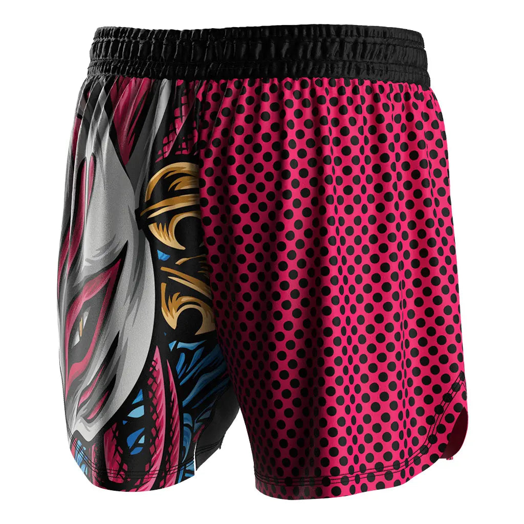 The Right Back View of No-Gi Split Persona Jiu Jitsu Shorts