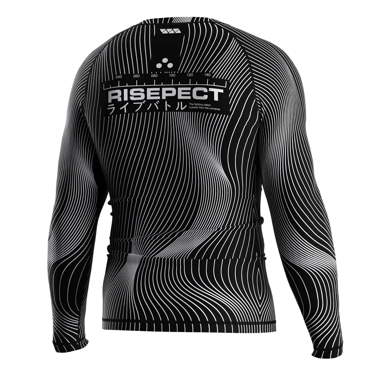The Right Back View of Phantom Curve Illusion Flow Rash Guard 3.0