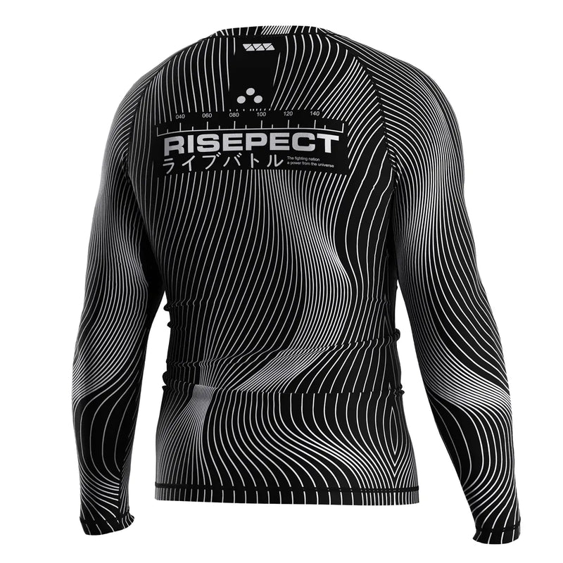 The Right Back View of Phantom Curve Illusion Flow Rash Guard 3.0