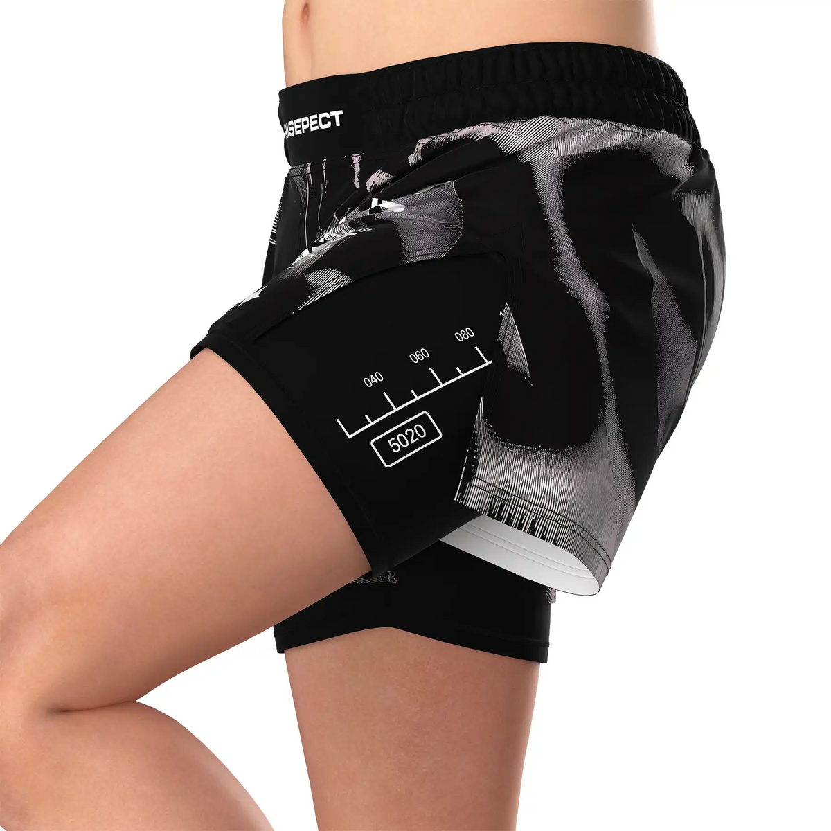 Plotter Art 2 In 1 No Gi Hybrid Shorts Men