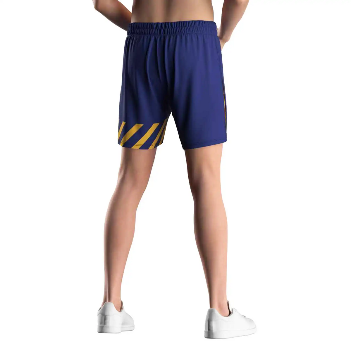 Purple High Split Nogi Jiujitsu Shorts W/ Gold Lining