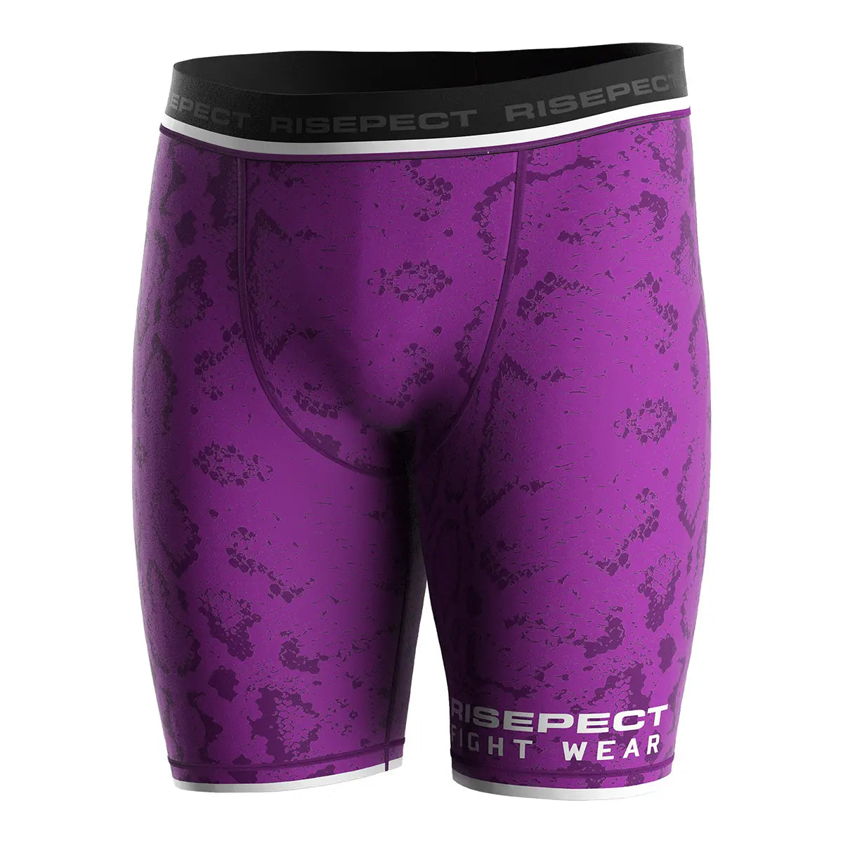 Purple Serpent Strike Vale Tudo MMA Shorts for Grappling Front View