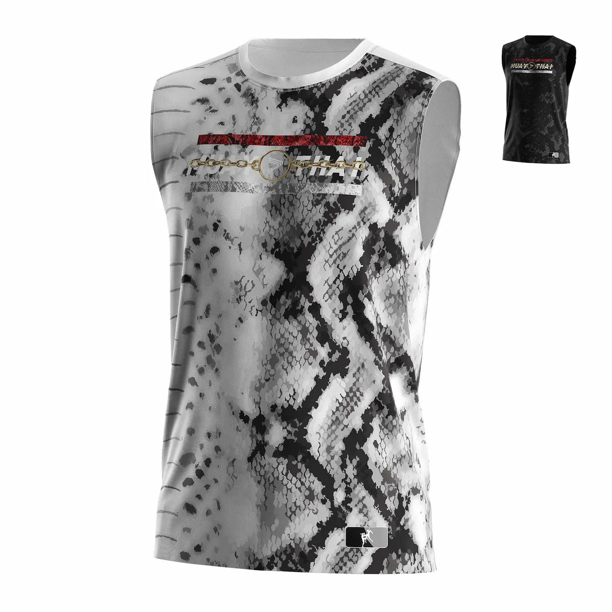 Python Print Muay Thai Sleeveless Shirt - 2 Colors Available