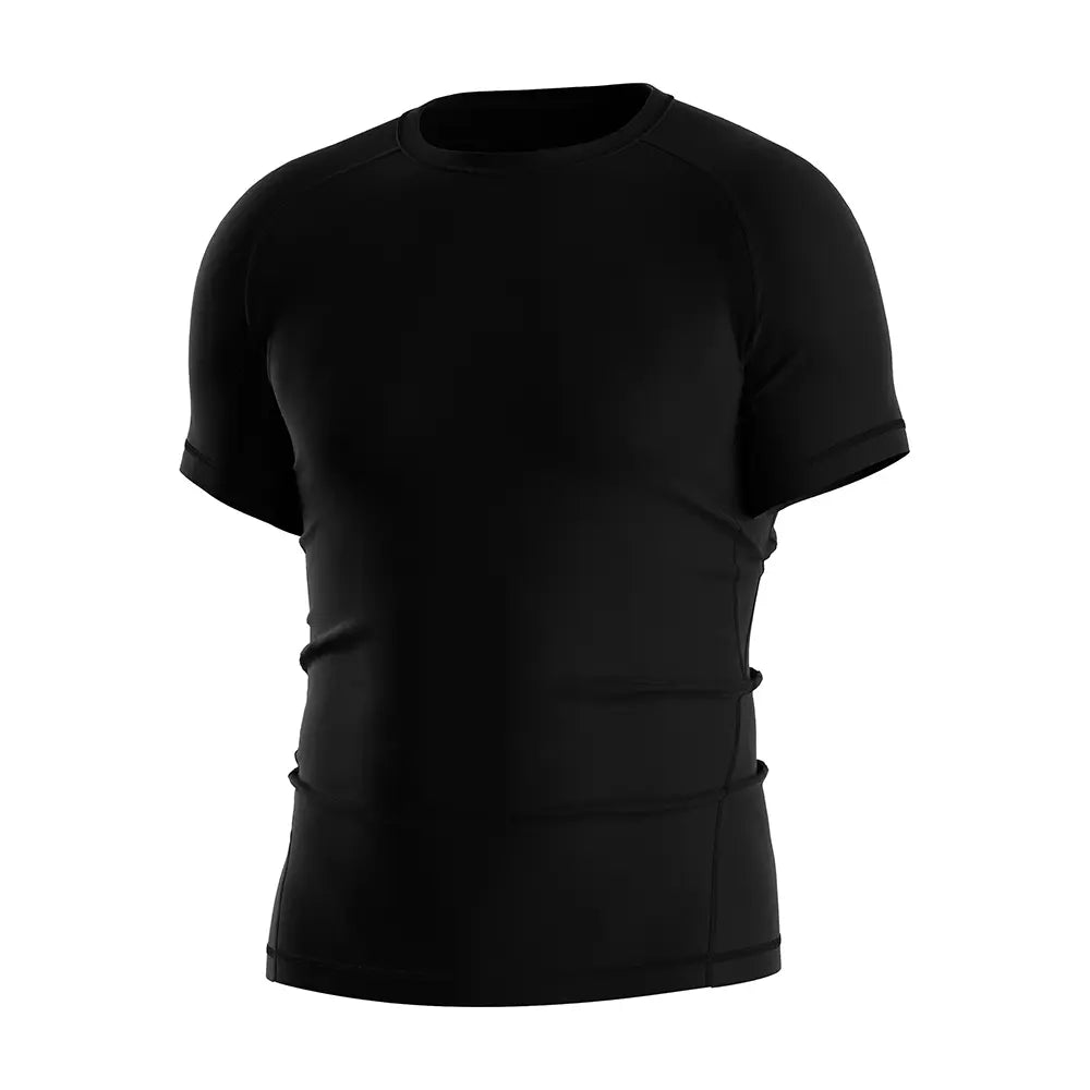 The Left Front View of Rash Guard 3.0 Spineborn Shadows Gothic Duo Tee Short Sleeve Set - 1 Style
