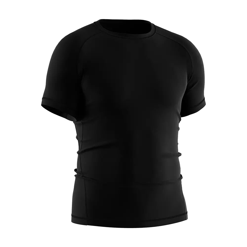 The Right Front View of Rash Guard 3.0 Spineborn Shadows Gothic Duo Tee Short Sleeve Set - 1 Style
