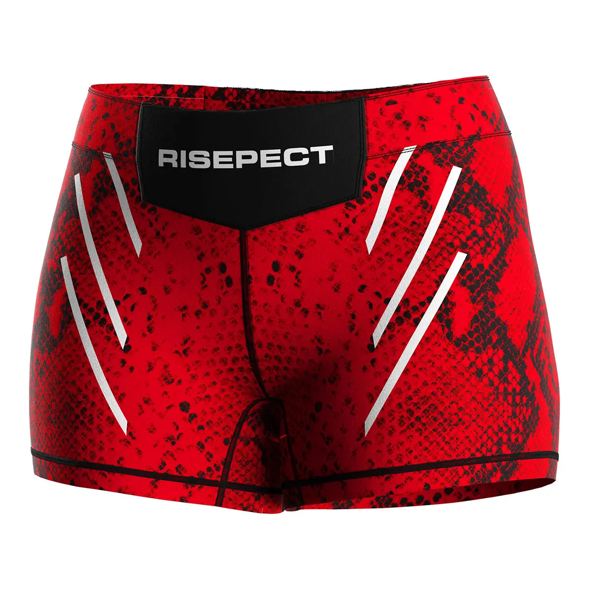 The Left Front View of Red Fang Women's Vale Tudo Shorts 2.0