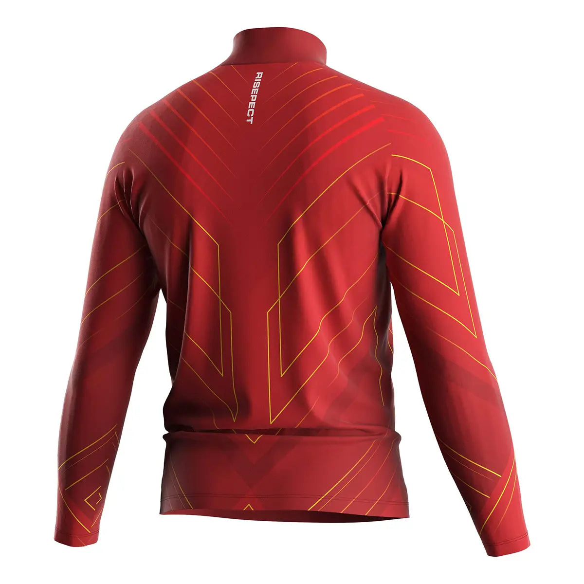 The Back View of Red Line of Impact Wrestling Quarter Zip