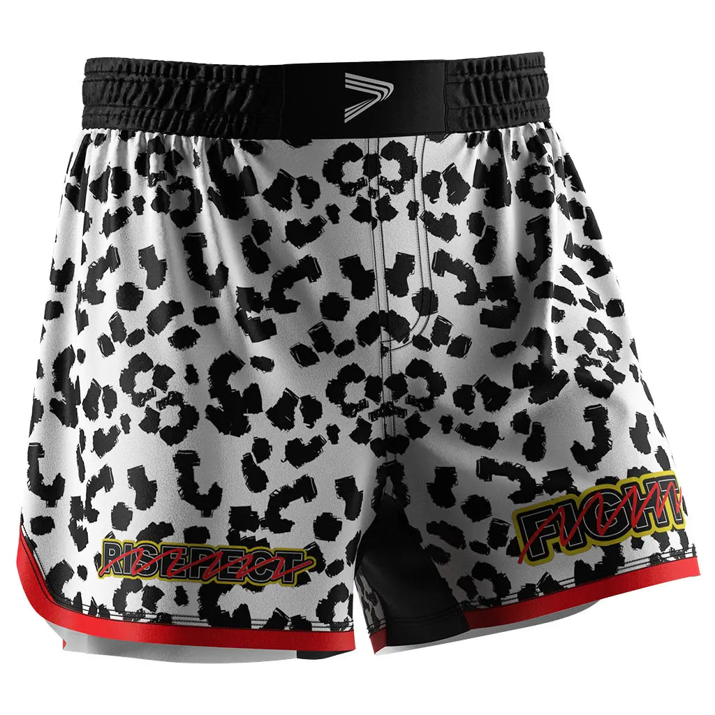 The Right Front View of Savage Stripe MMA Shorts