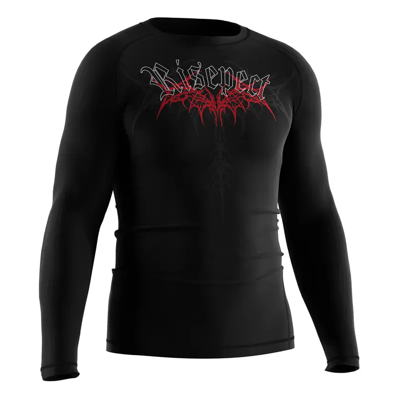 The Right Front View of Seraphim Reversed Winged Demon Rash Guard 3.0 Fallen Angel