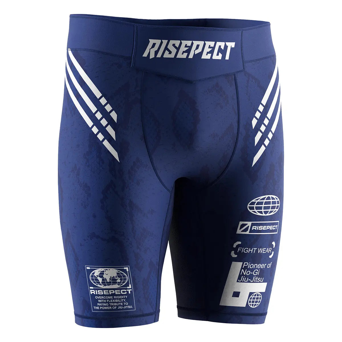 The Right Front View of Serpent Flow Men Vale Tudo Shorts 2.0