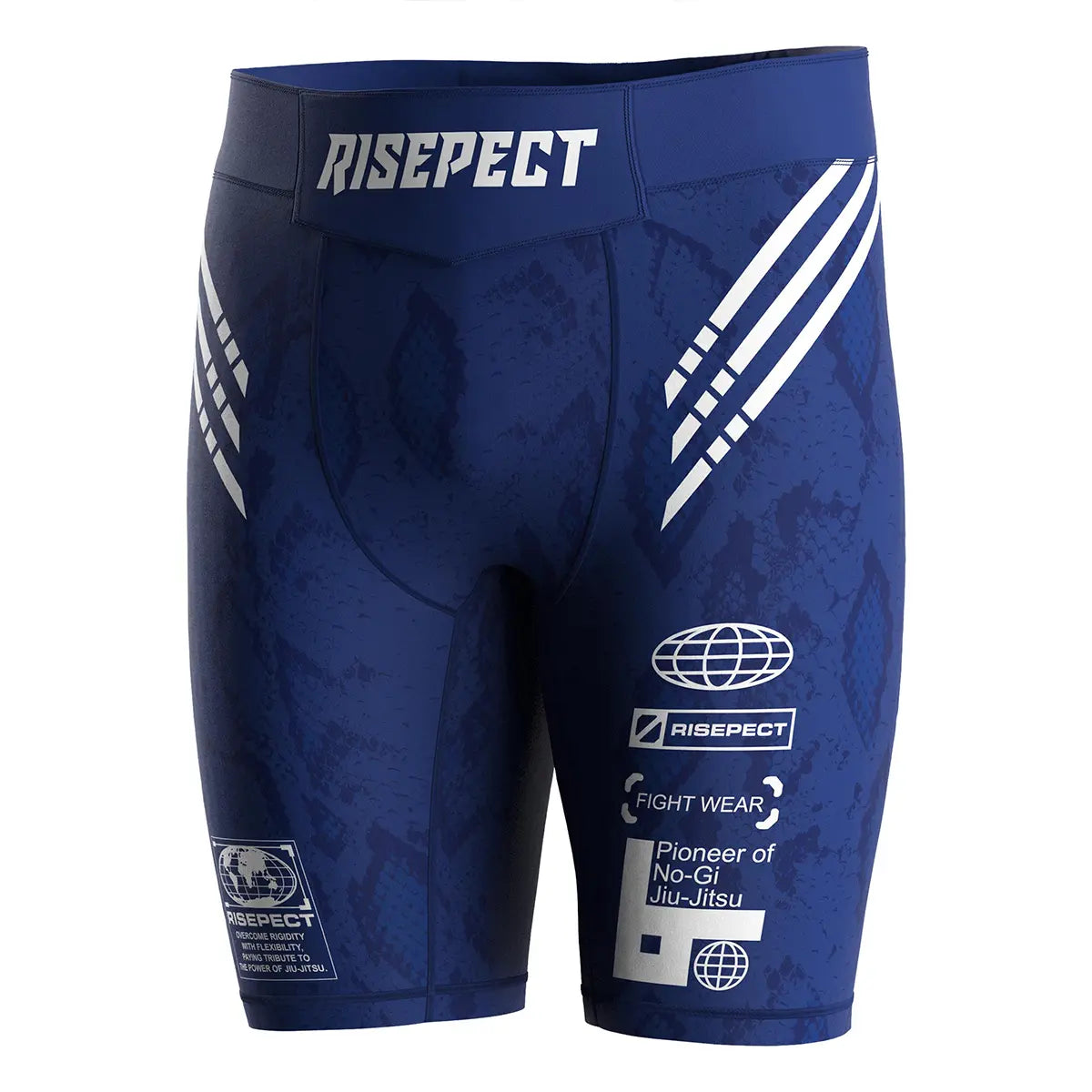 The Left Front View of Serpent Flow Men Vale Tudo Shorts 2.0