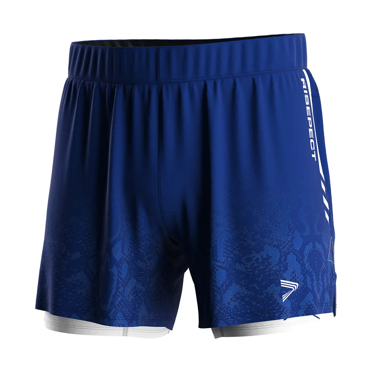 Royal Blue Serpent Strike 2-in-1 MMA Fight Shorts W/ Compression Inner