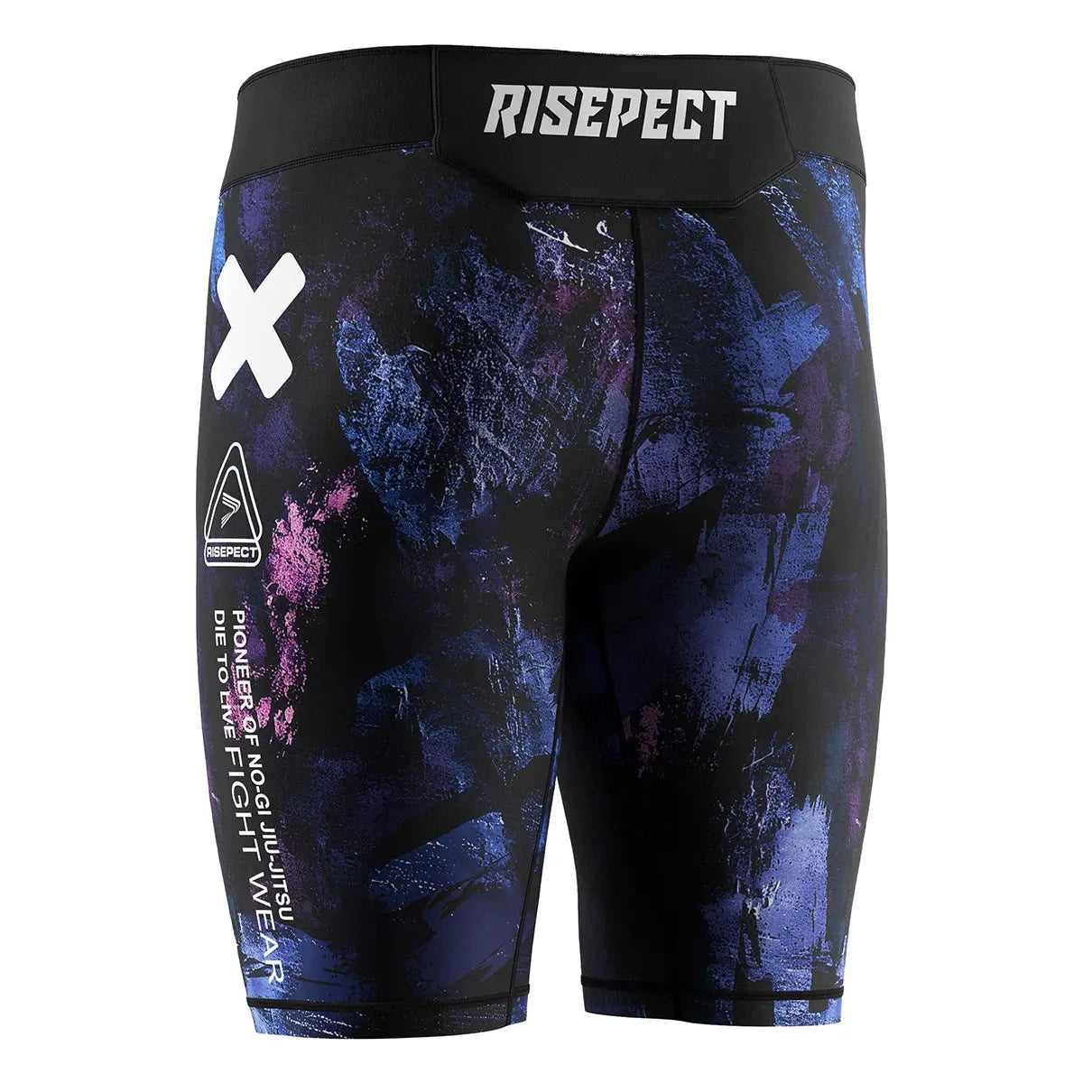 The Left Back View of Shadow Pioneer Men Vale Tudo Shorts 2.0 No-Gi Compression Gear