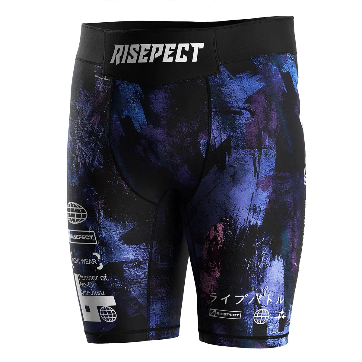 The Left Front View of Shadow Pioneer Men Vale Tudo Shorts 2.0 No-Gi Compression Gear