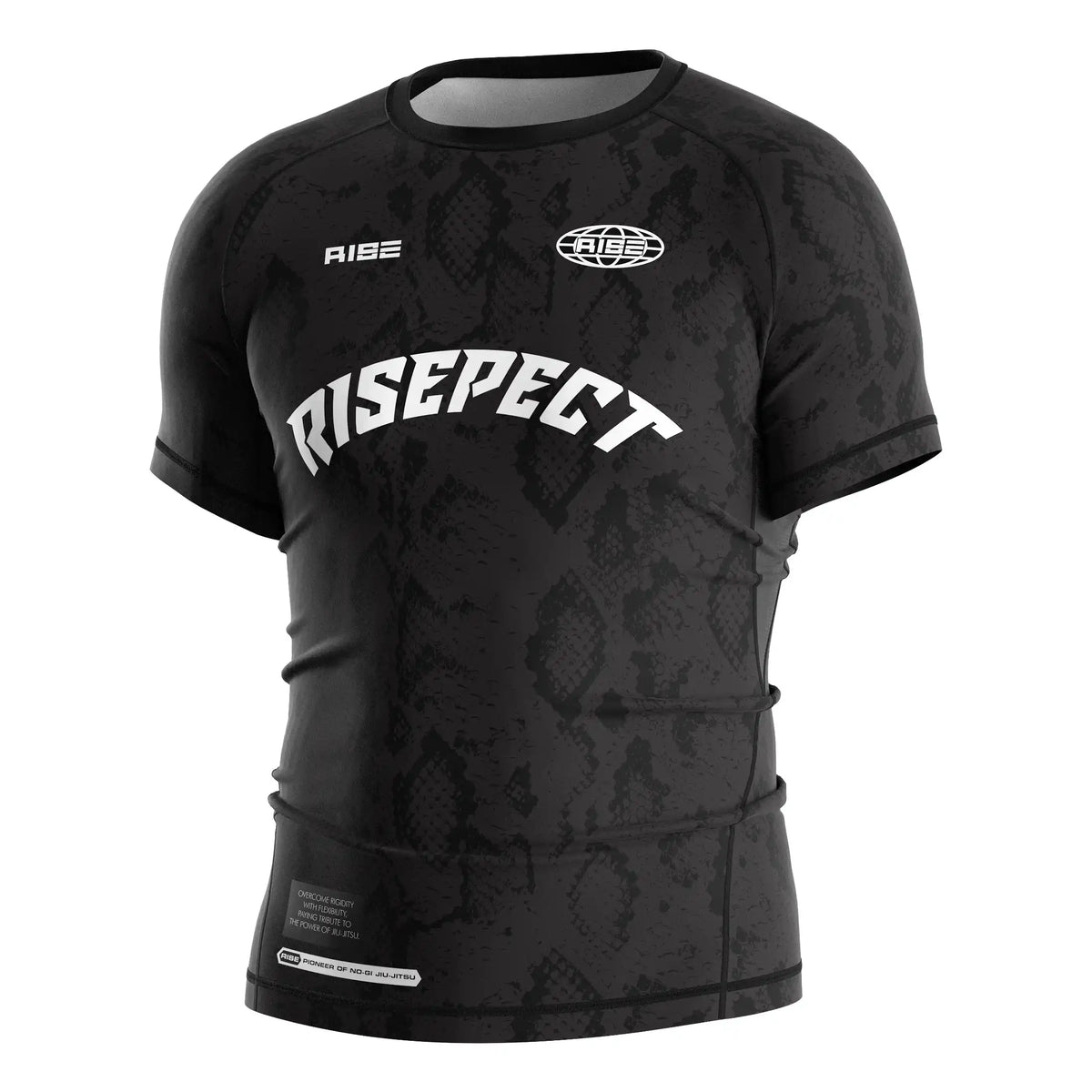 Short Sleeve Rash Guard 3.0 – Black Tone-on-Tone Pattern