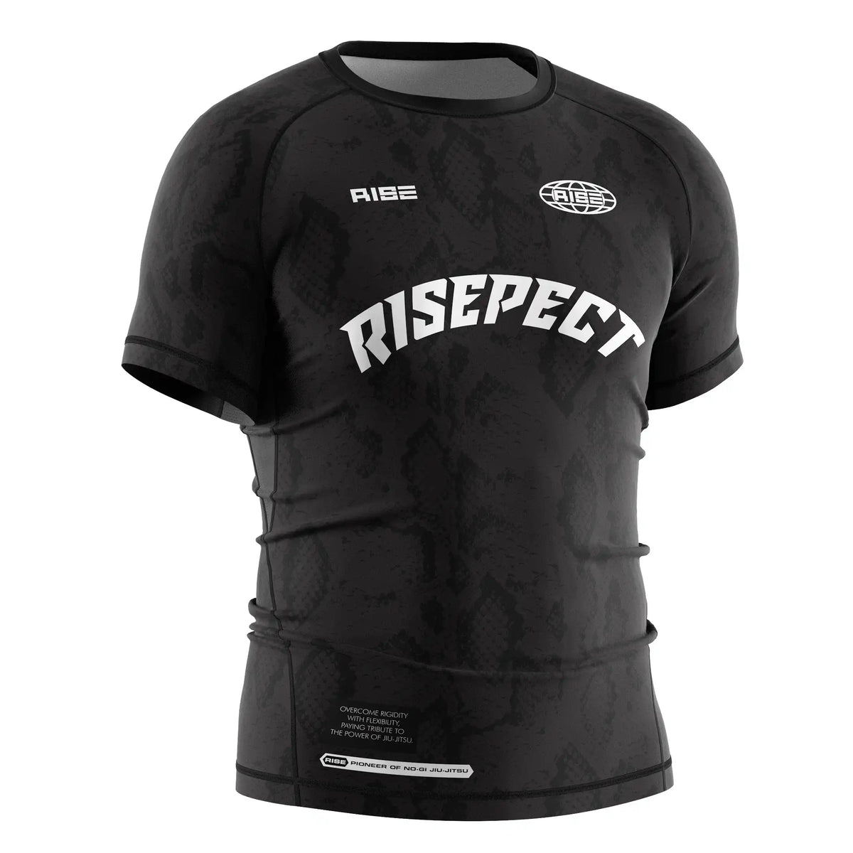 Short Sleeve Rash Guard 3.0 – Black Tone-on-Tone Pattern