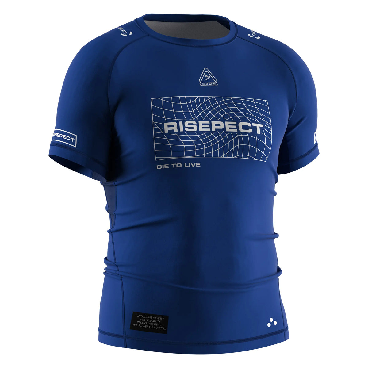 Short Sleeve Rash Guard 3.0 – Deep Blue Minimal Logo