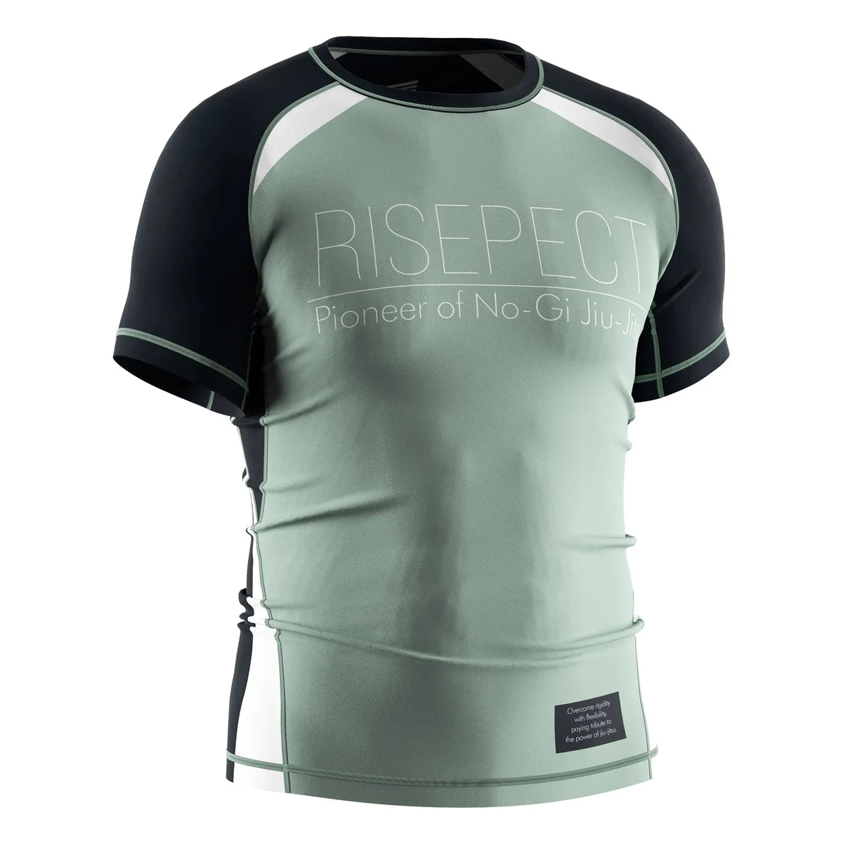 Mint Rash Guard Short Sleeve Rash Guard 3.0 – Mint Green Minimalist – RISEPECT